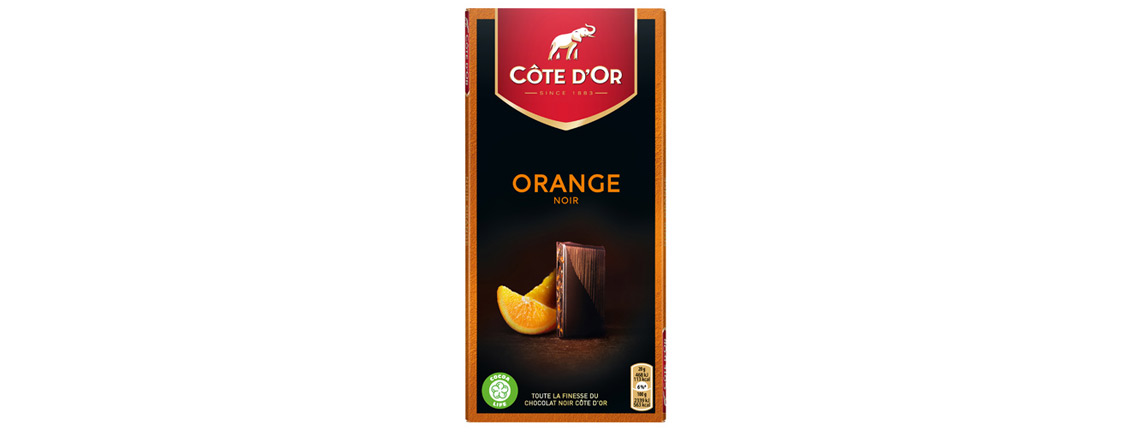 Chocolat Côte d’Or Noir Orange
