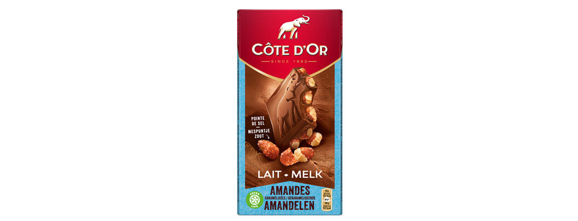 Chocolat Côte d’Or Lait Amandes Caramélisées Pointe De Sel