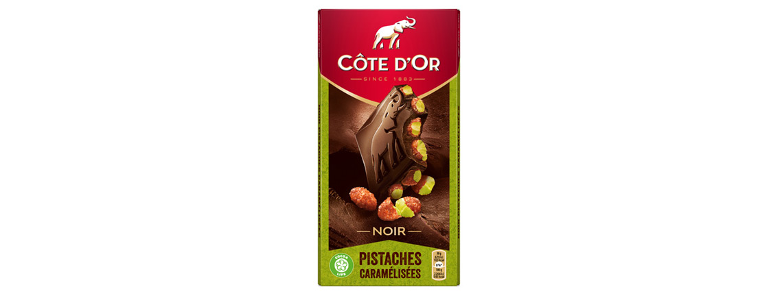 Chocolat Côte d’Or Noir Pistache Caramélisées