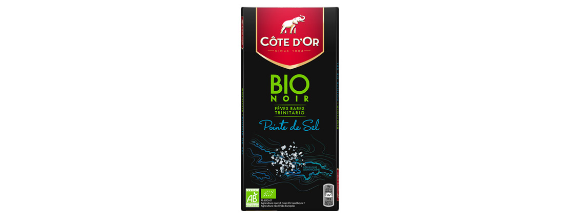 Chocolat Côte d'Or BIO Noir Pointe de Sel