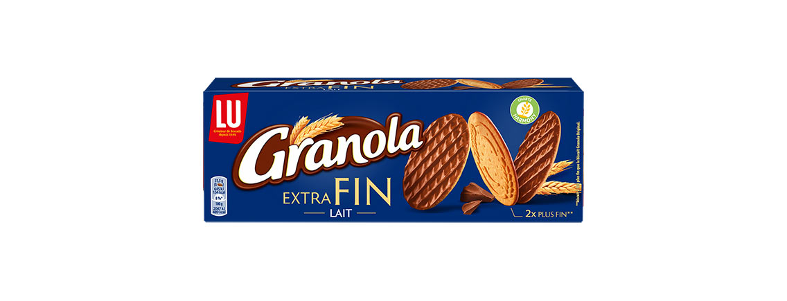 Le pack granola nappé chocolat au lait extra fin