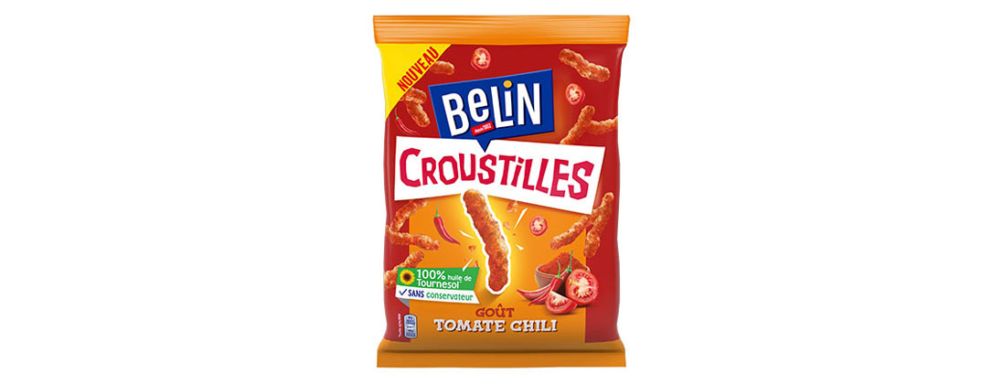 paquet de Belin croustilles goût Tomate Chili