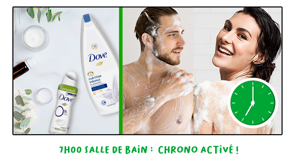 7h – Salle de bain :  chrono activé !