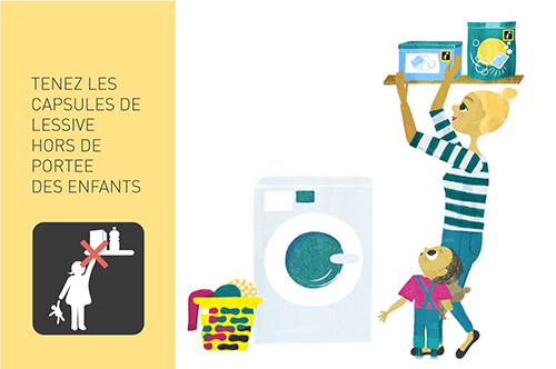 Sécurité capsules lessive Persil