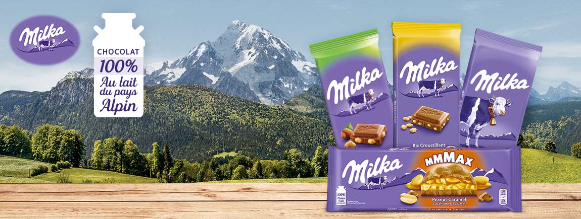 Tablettes chocolat montagne