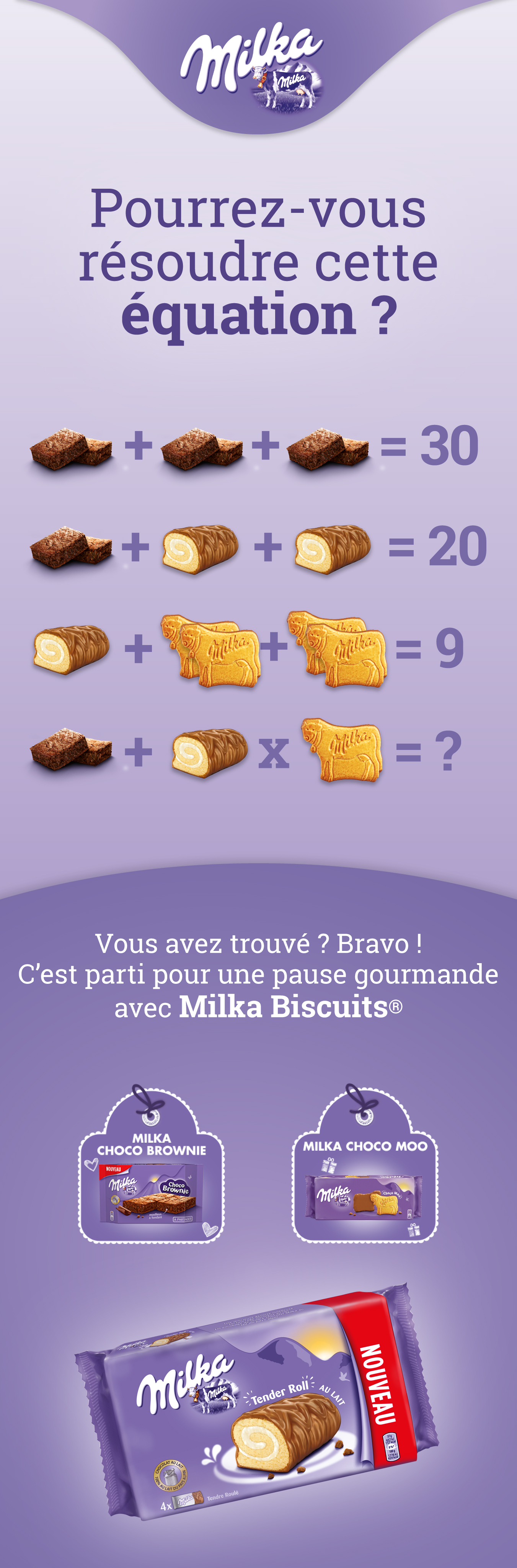 pause gourmande avec milka biscuit