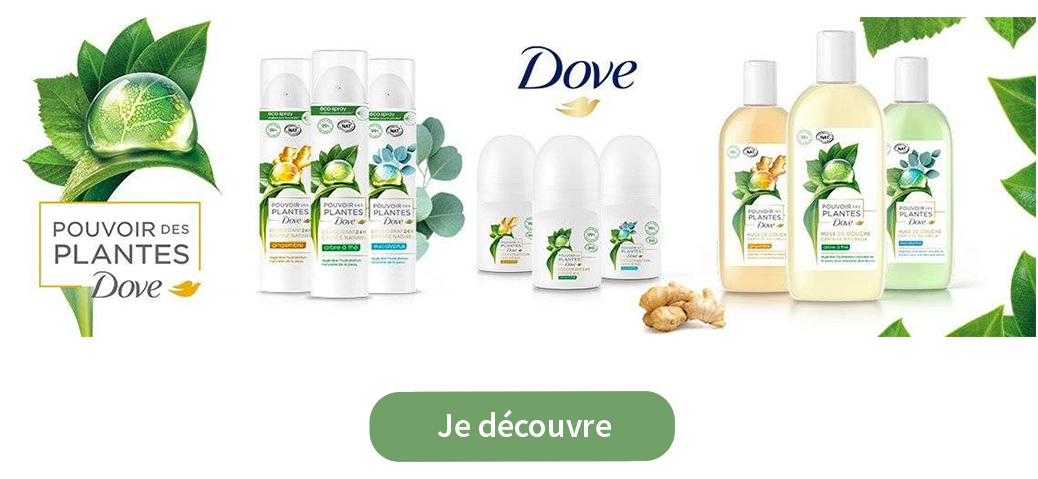 page marque dove pouvoir des plantes