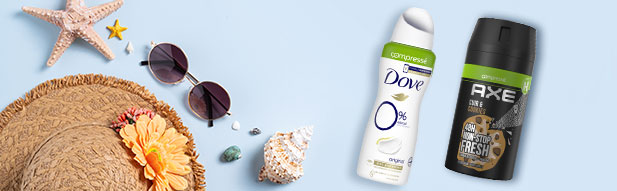 deodorant dove axe ompressé