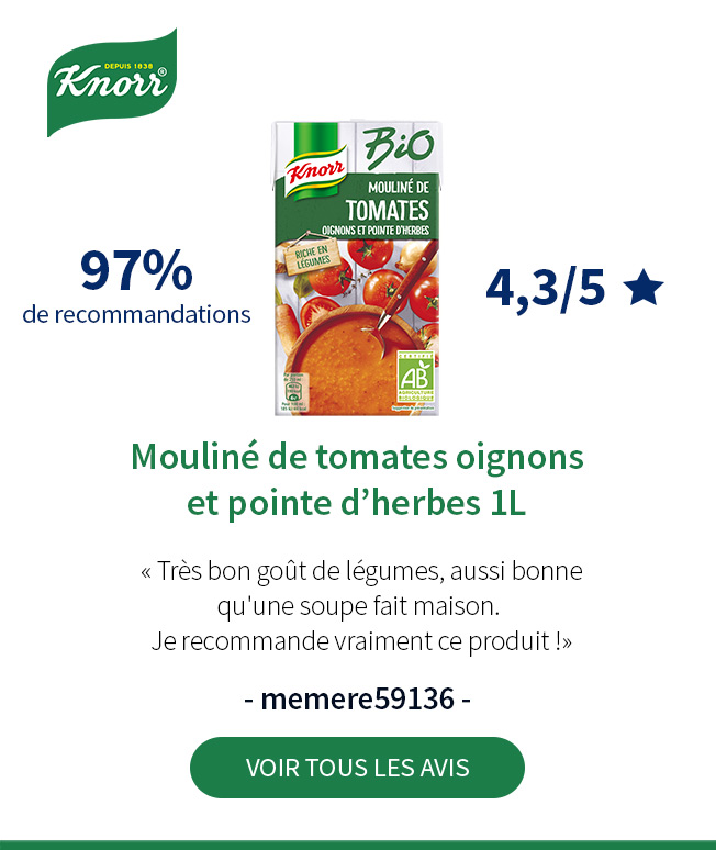 test et avis knorr