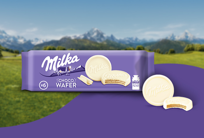 milka wafer