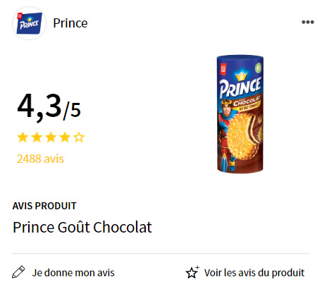 test produit prince