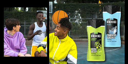 Axe gel douche coloré homme