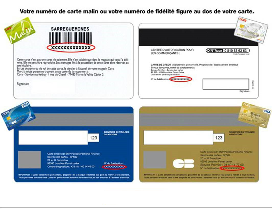 carte cora