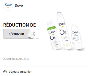 bon de réduction dove