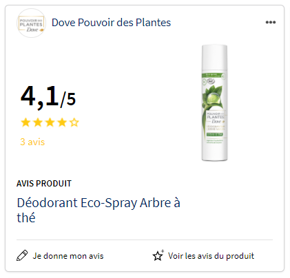Eco spray arbre dove