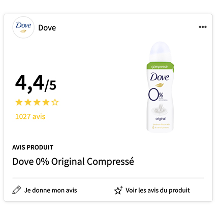 dove déodorant 0%