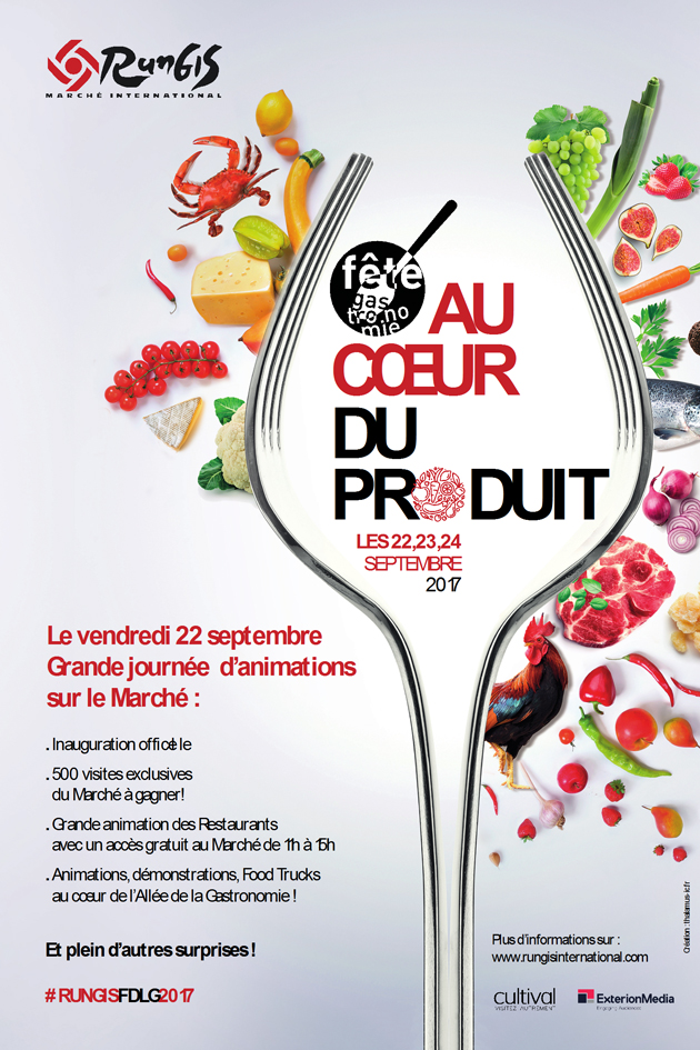 L’affiche des événements au Marché de Rungis pour la Fête de la Gastronomie 