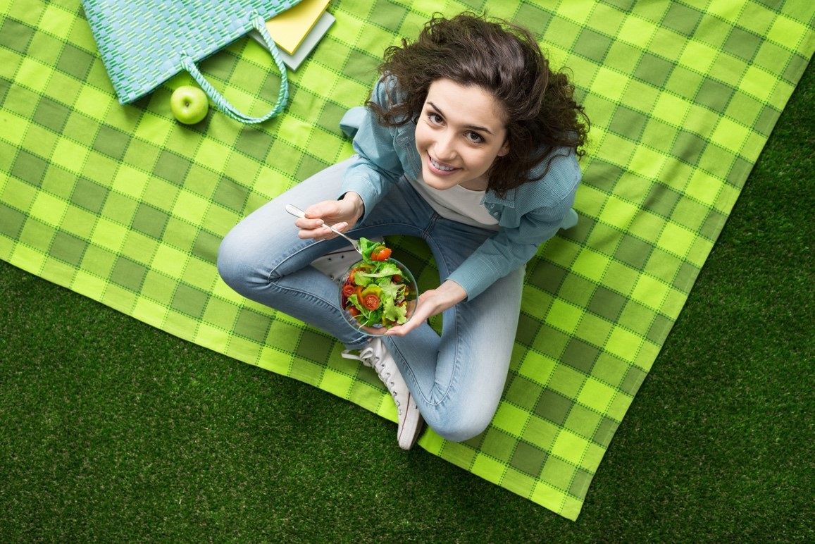 Un snacking dans un parc