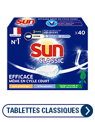Sun pastilles pour lave-vaisselle classic