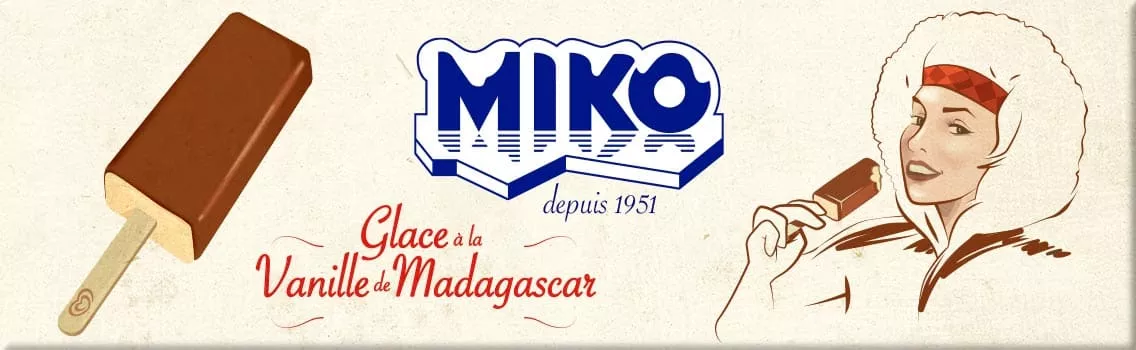 Le Miko retour vintage glace vanille chocolat incontournable depuis 1951