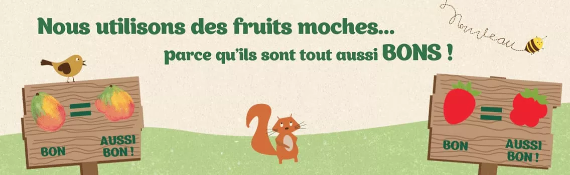 Glaces PurFruit sorbet 100% fruits moches antigaspillage bâtonnet enfant