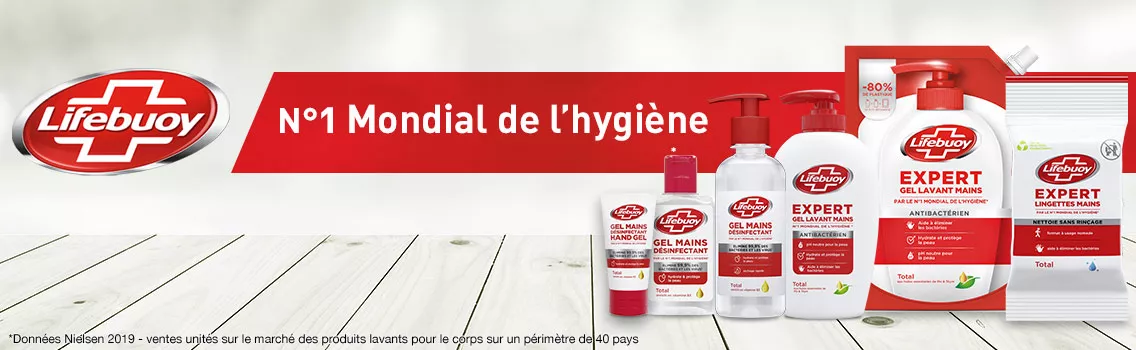 Lifebuoy gel hydroalcoolique hygiène mains gel lavant désinfectant antibactériens bactéries