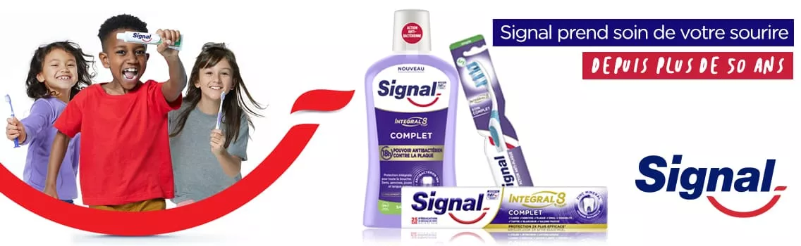  Signal intégral 8 complet antibactérien dentifrice brosse à dents bain de bouche protection complète famille 