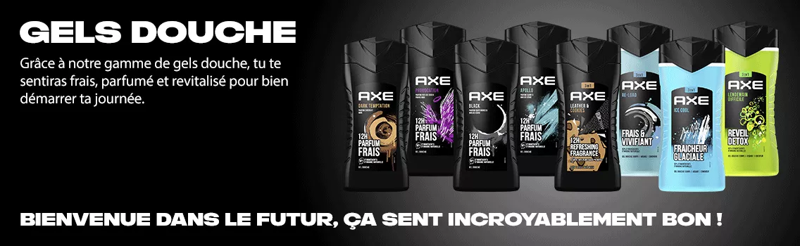 AXE gels douche parfumés pour homme 