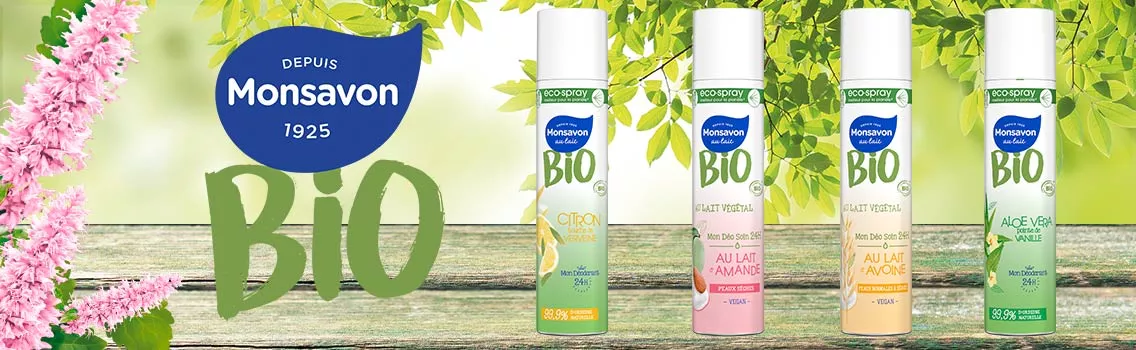 Monsavon déodorants bille, spray et éco-spray