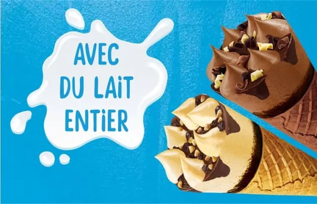 Cornetto glace vanille Madagascar cornet miko gourmand