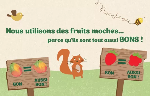Glaces PurFruit sorbet 100% fruits moches antigaspillage bâtonnet enfant
