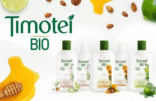 Timotei Bio shampooing après-shampooing soin des cheveux naturels