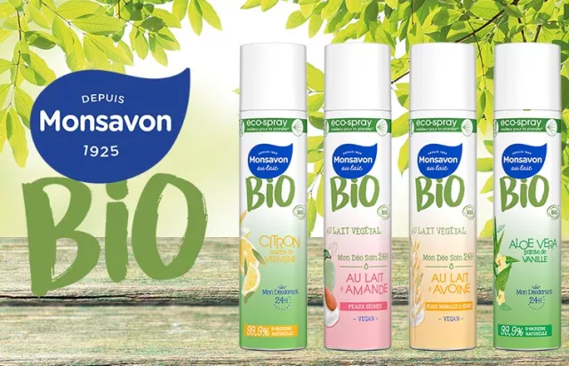 Monsavon déodorants bille, spray et éco-spray