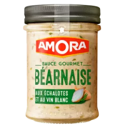 Sauce Gourmet Béarnaise aux échalotes et vin blanc Amora® 