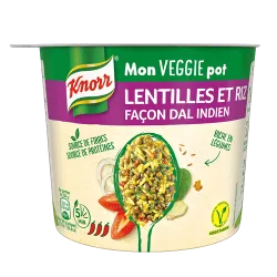 Mon VEGGIE Pot Lentilles et Riz façon Dal Indien