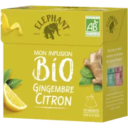 Eléphant Mon Infusion BIO Gingembre Citron