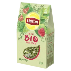  Lipton thé vert bio vrac fraise menthe