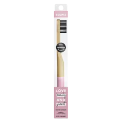 Brosse à dent Love Beauty and Planet Naturel Bambou Souple Charbon Vegan