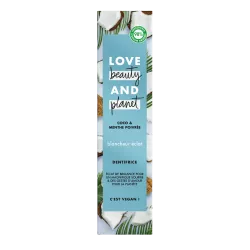 Dentifrice Love Beauty and Planet Naturel Blancheur Eclat Huile Coco Menthe Vegan