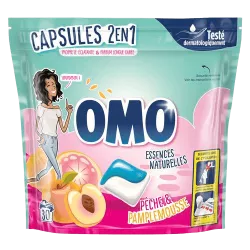 Omo Capsules 2en1 Pêche & Pamplemousse