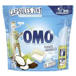 Omo Capsules 2en1 Noix de Coco