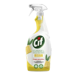 CIF nouveau Spray produit entretien Cuisine et Salle de bain Savon de Marseille