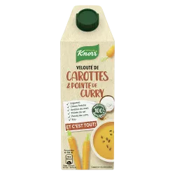 Soupe Knorr® Velouté carottes et pointe de curry ET C'EST TOUT!