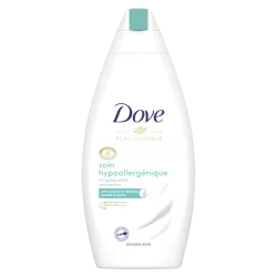 DOVE - DOUCHE – HYPOALLERGENIQUE – PEAU SENSIBLE – PEAU SECHE HYDRATATION – APAISANT - SANS PARFUM – FORMULE DOUCE – GEL DOUCHE