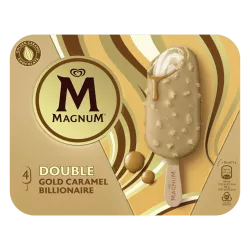 Magnum Double Gold Caramel Billionaire chocolat doré glace nouveau bâtonnet