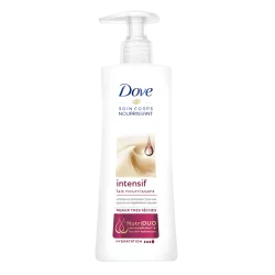 DOVE INTENSIF – LAIT CORPS - HYDRATATION – DOUCEUR – SOIN – POUR LES PEAUX TRES SECHES – PEAU NOURRIE - TESTE DERMATOLOGIQUEMENT 