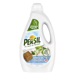 Persil Lessive Liquide Souffle de Printemps aux extraits naturels de fleur d’oranger et au savon de Marseille. 