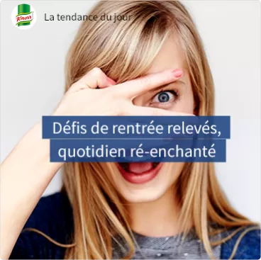 les défis quotidiens knorr pour la rentrée