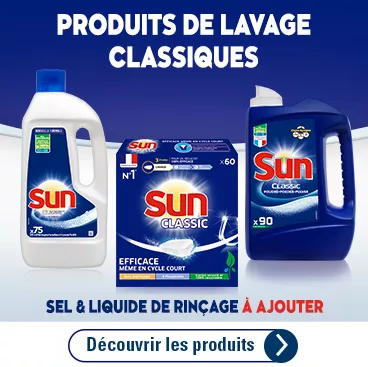  Sun produit lave-vaisselle gamme classique