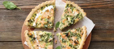 Quiche au saumon et poireaux avec Maïzena®